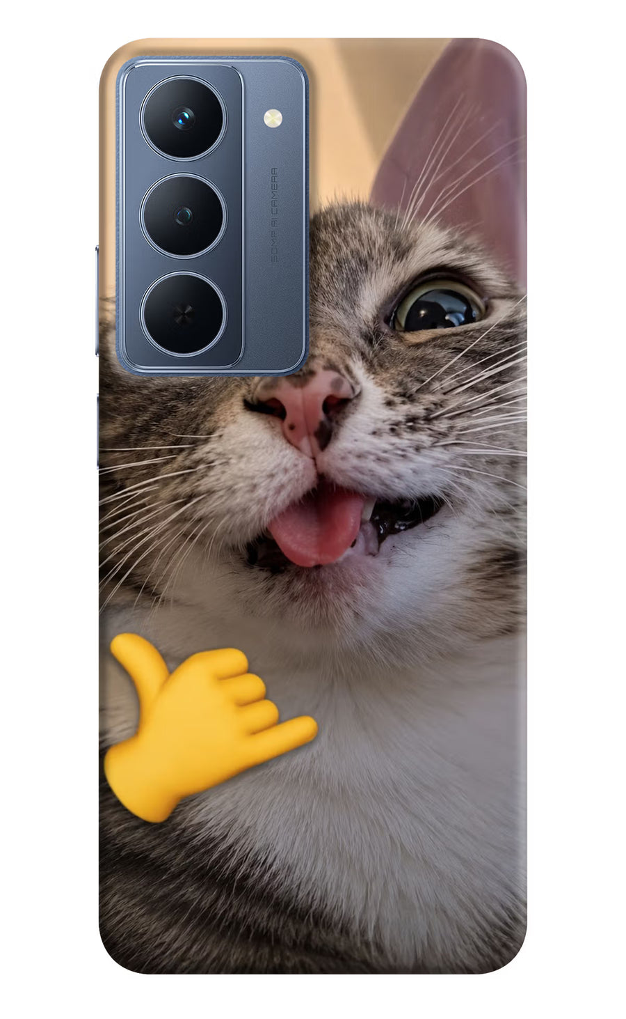 Silly Cat Call Realme P3x 5G Back Cover, Hard case