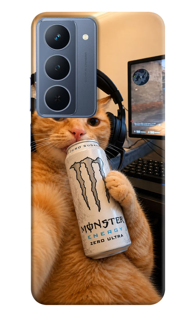 Gamer Cat Energy Realme P3x 5G Hard Case Back Cover by Casekaro