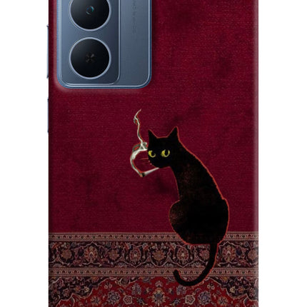 Midnight Cat Realme P3x 5G Hard Case Back Cover by Casekaro