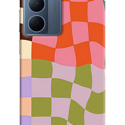 Wavy Grid Realme P3x 5G Hard Case Back Cover by Casekaro