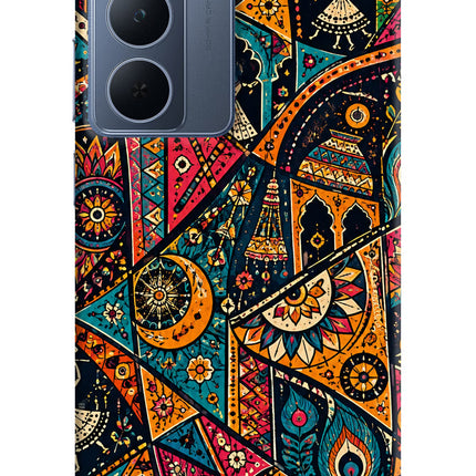 Folk Print Realme P3x 5G Hard Case Back Cover by Casekaro