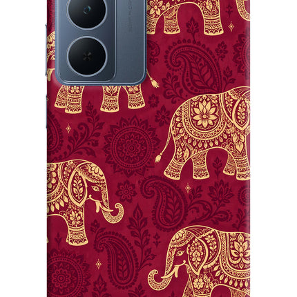 Maroon Elephant Realme P3x 5G Hard Case Back Cover by Casekaro
