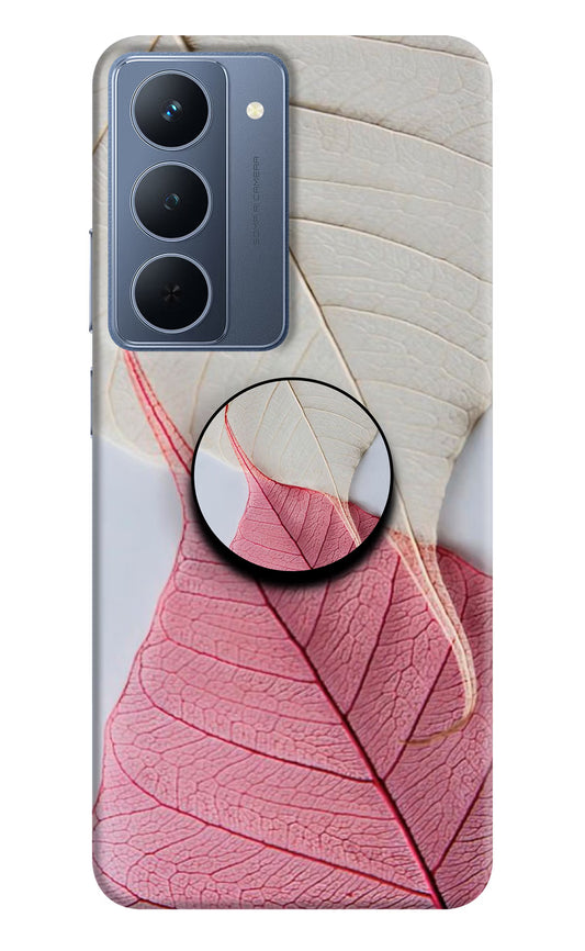 White Pink Leaf Realme P3x 5G Pop Case