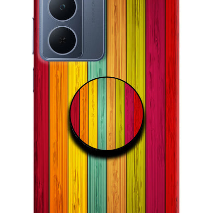 Multicolor Wooden Realme P3x 5G Pop Case