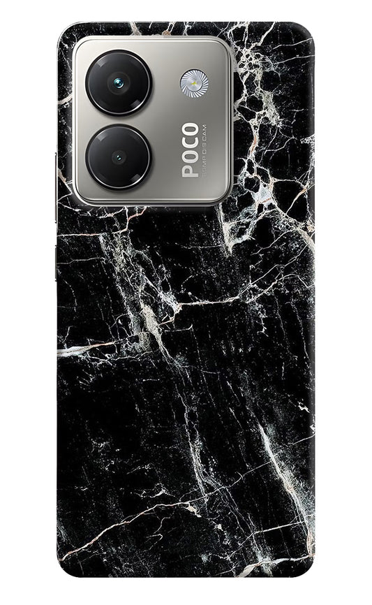 Black Marble Texture Poco M7 Pro 5G Back Cover