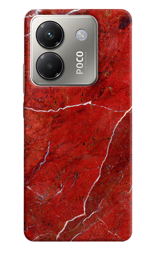 Red Marble Design Poco M7 Pro 5G Back Cover