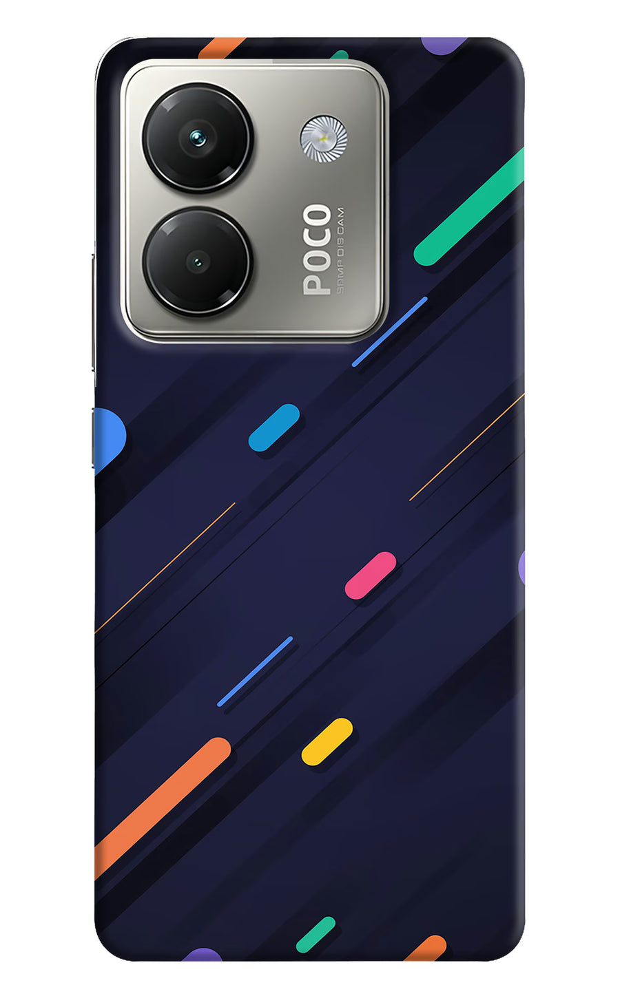 Abstract Design Poco M7 Pro 5G Back Cover, Hard case