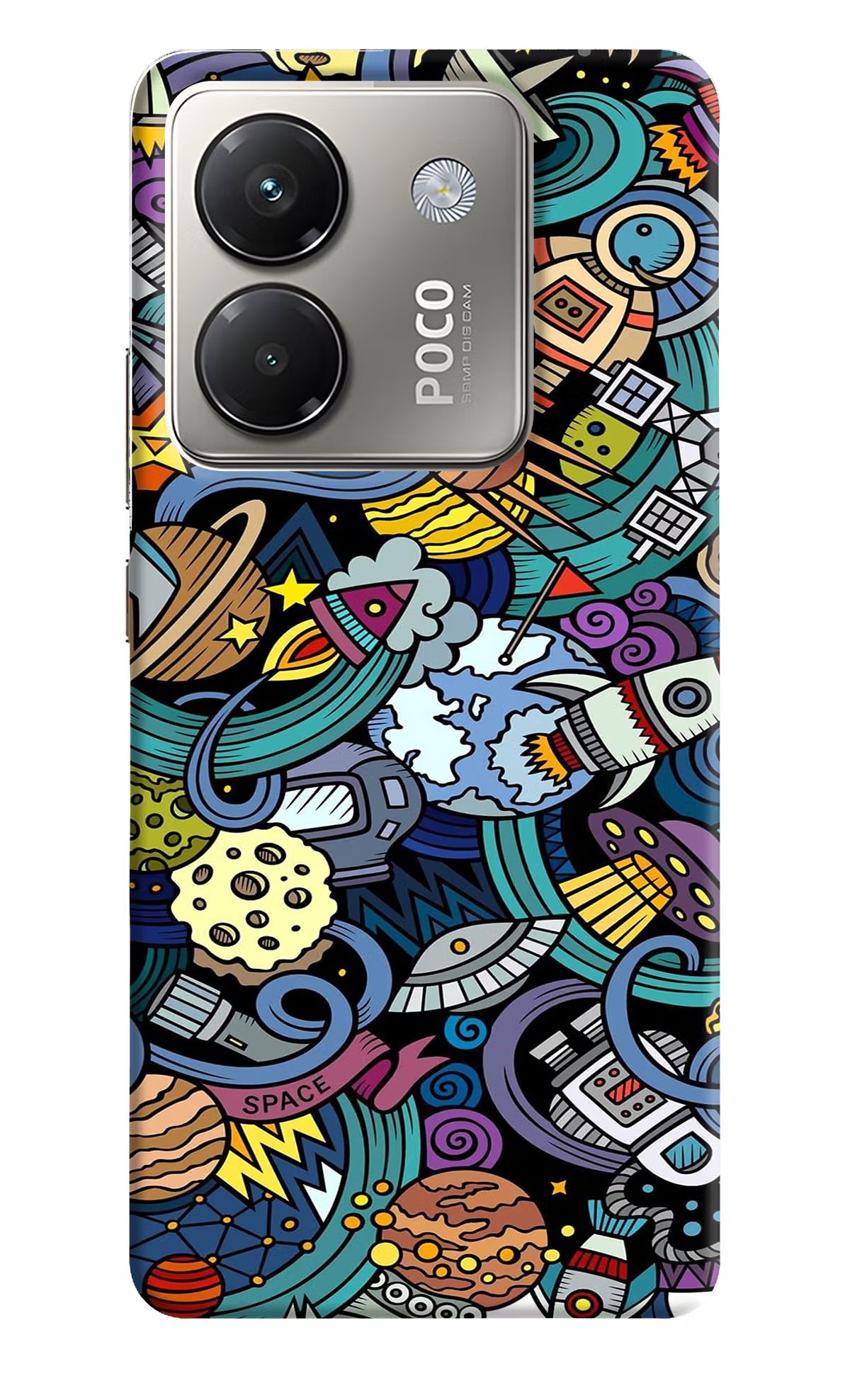 Space Abstract Poco M7 Pro 5G Back Cover