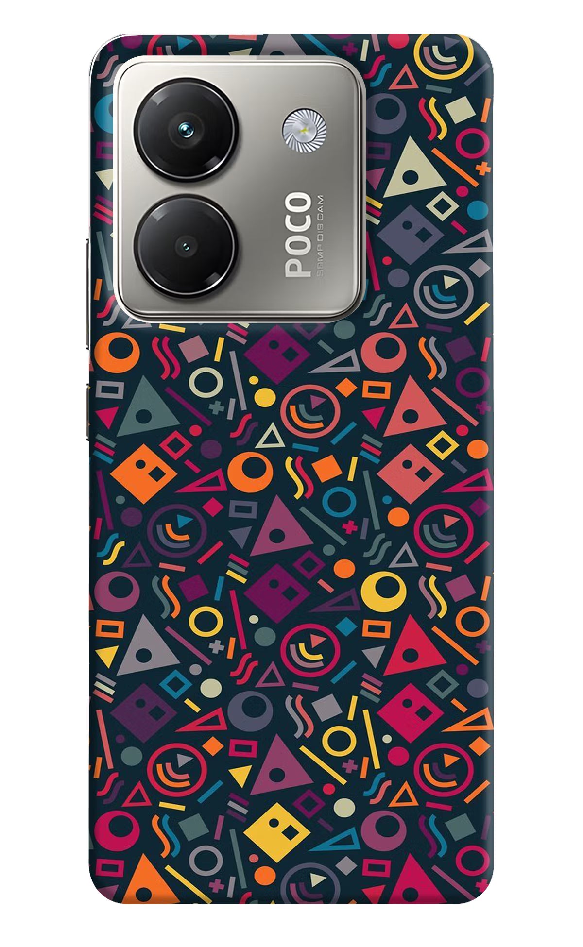 Geometric Abstract Poco M7 Pro 5G Back Cover