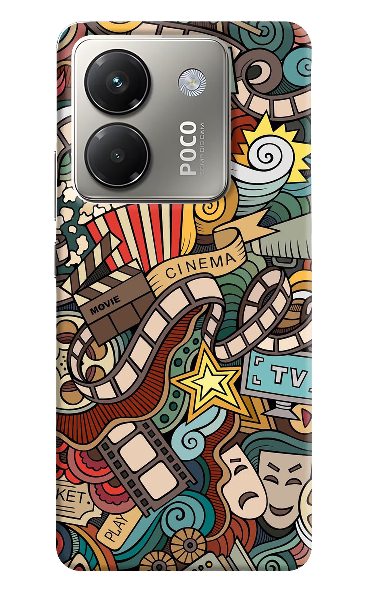 Cinema Abstract Poco M7 Pro 5G Back Cover