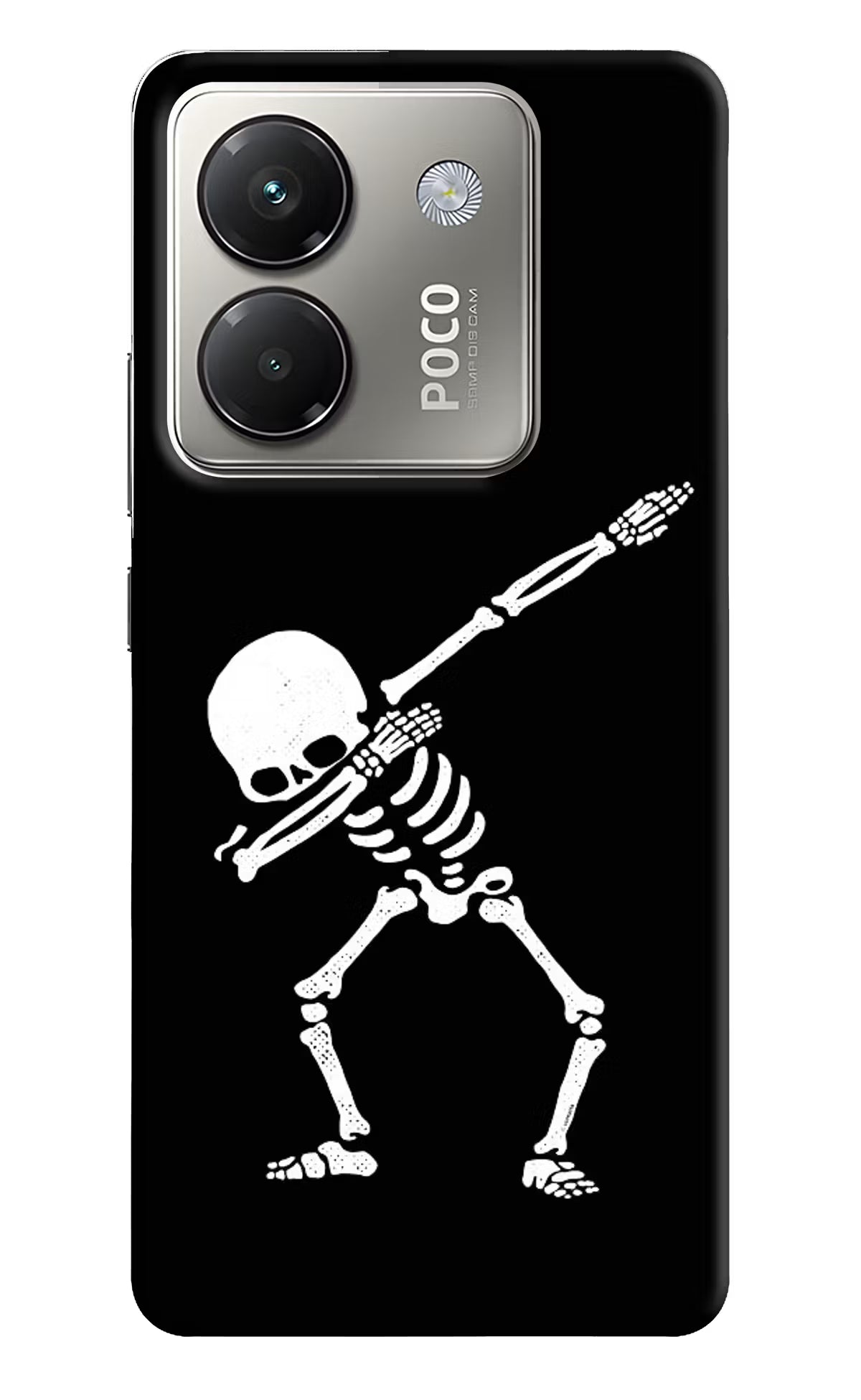 Dabbing Skeleton Art Poco M7 Pro 5G Back Cover