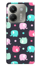 Elephants Poco M7 Pro 5G Hard Case Back Cover by Casekaro