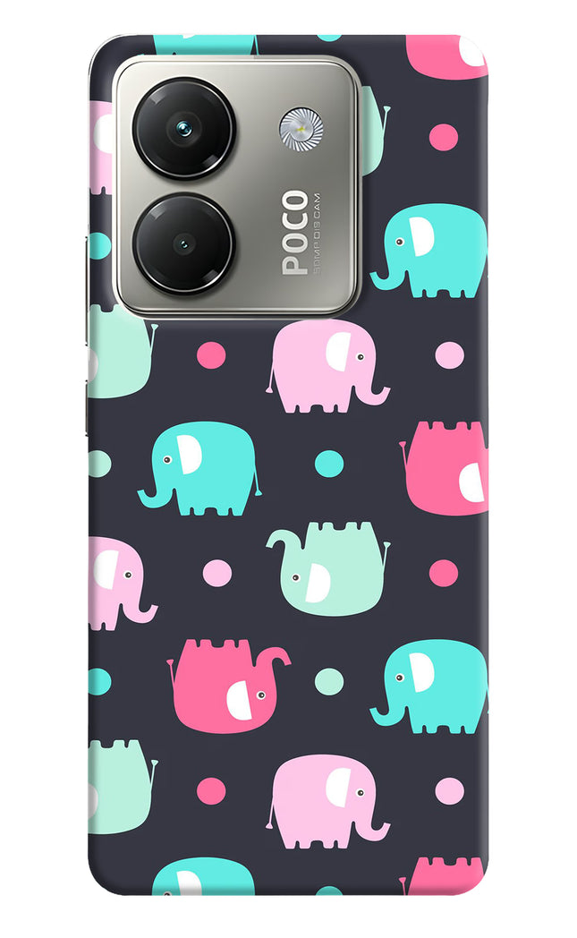 Elephants Poco M7 Pro 5G Hard Case Back Cover by Casekaro