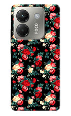 Rose Pattern Poco M7 Pro 5G Hard Case Back Cover by Casekaro