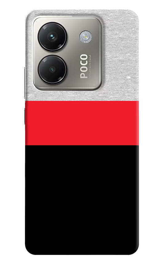 Tri Color Pattern Poco M7 Pro 5G Back Cover