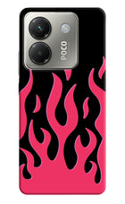 Fire Flames Poco M7 Pro 5G Hard Case Back Cover by Casekaro