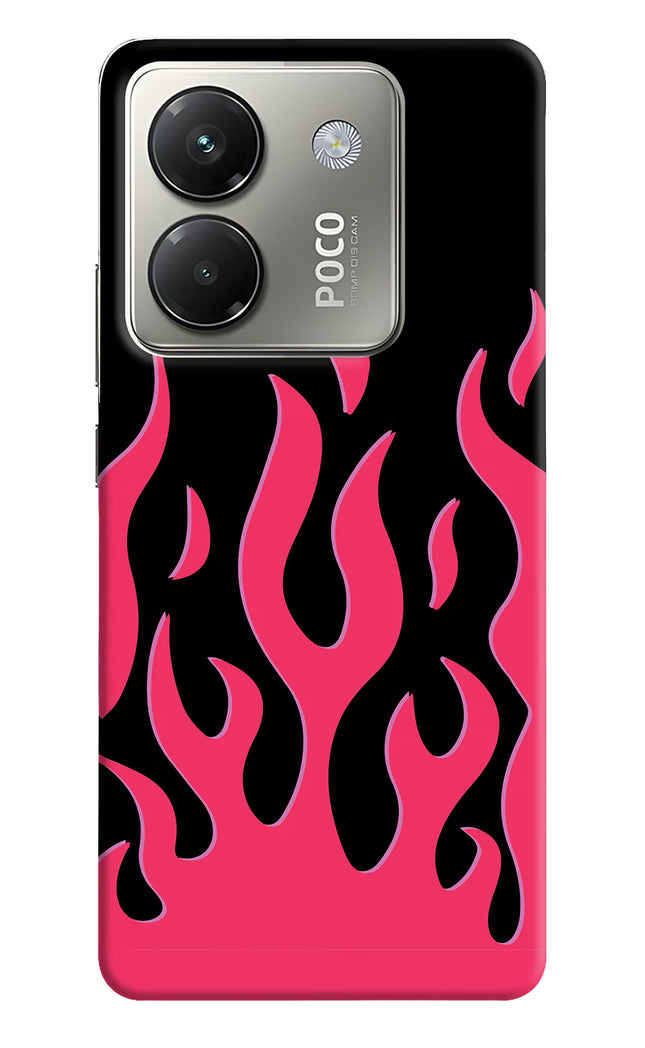 Fire Flames Poco M7 Pro 5G Hard Case Back Cover by Casekaro