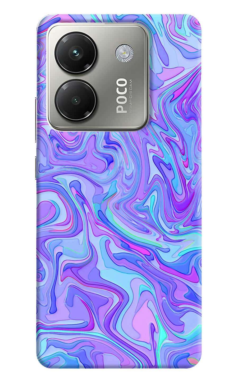 Glitter Poco M7 Pro 5G Back Cover, Hard case