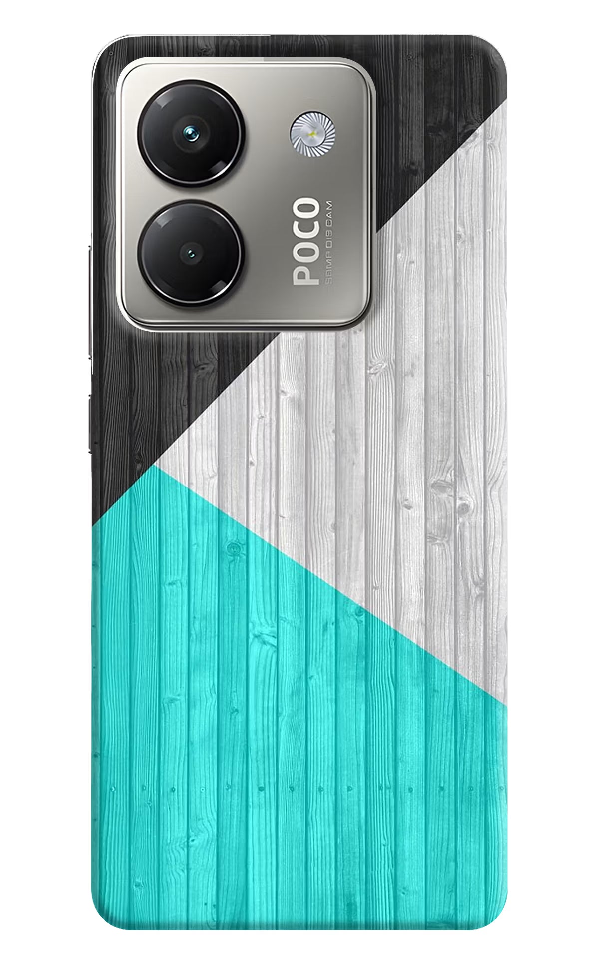 Wooden Abstract Poco M7 Pro 5G Back Cover