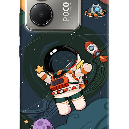 Cartoon Astronaut Poco M7 Pro 5G Back Cover