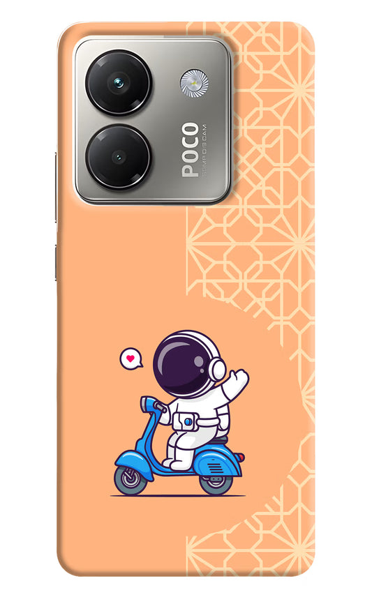 Cute Astronaut Riding Poco M7 Pro 5G Back Cover