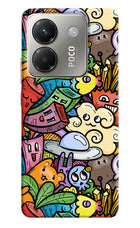 Veggie Doodle Poco M7 Pro 5G Back Cover