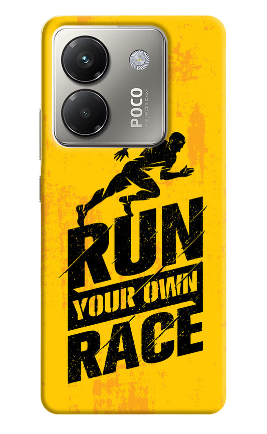 Run Your Own Race Poco M7 Pro 5G Back Cover