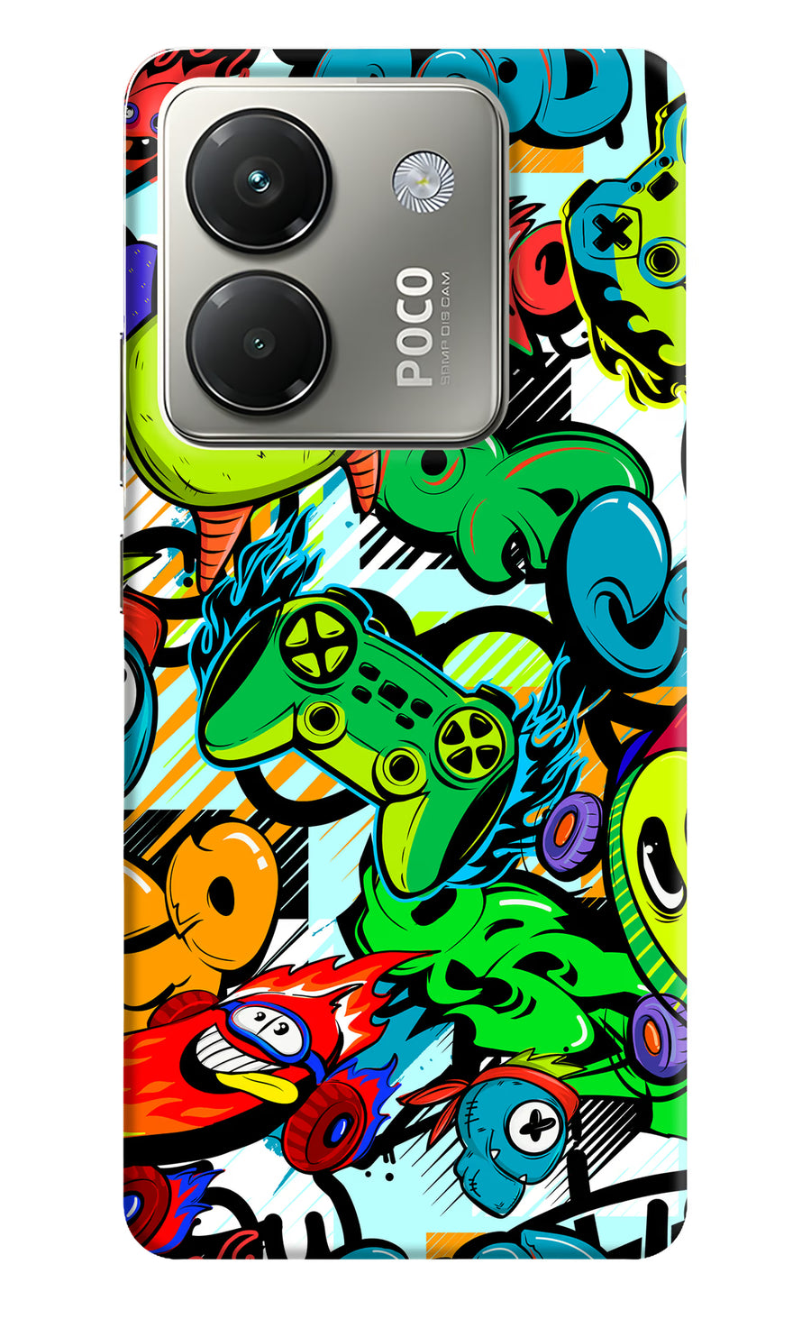Game Doodle Poco M7 Pro 5G Back Cover, Hard case