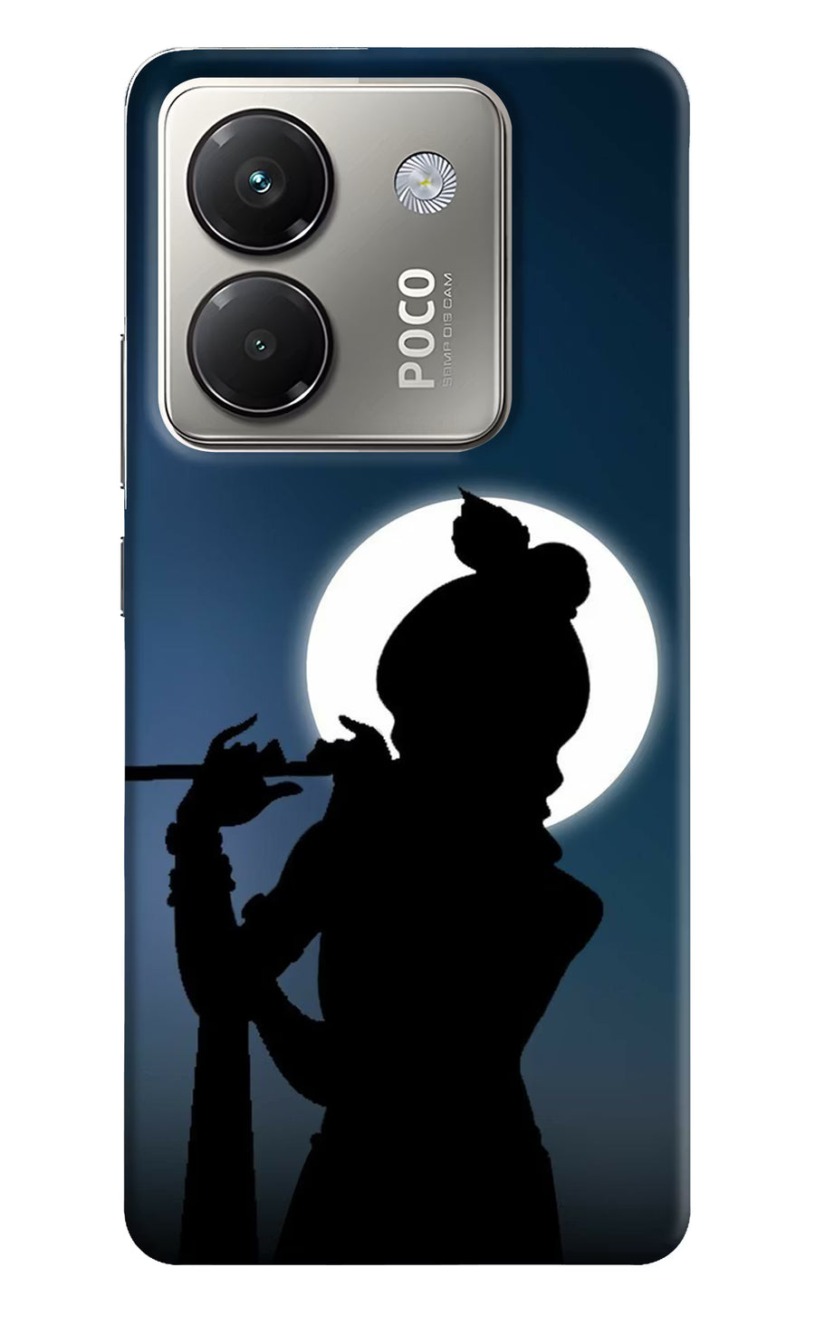 Shri Krishna Silhouette Poco M7 Pro 5G Back Cover, Hard case