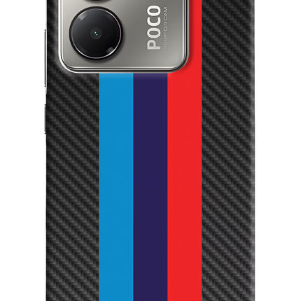 BMW Stripes Pattern Poco M7 Pro 5G Back Cover