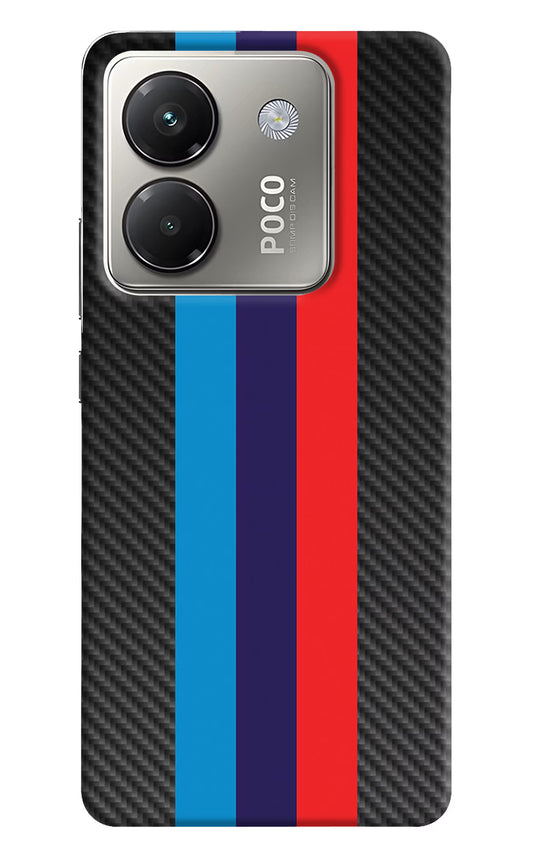 BMW Stripes Pattern Poco M7 Pro 5G Back Cover