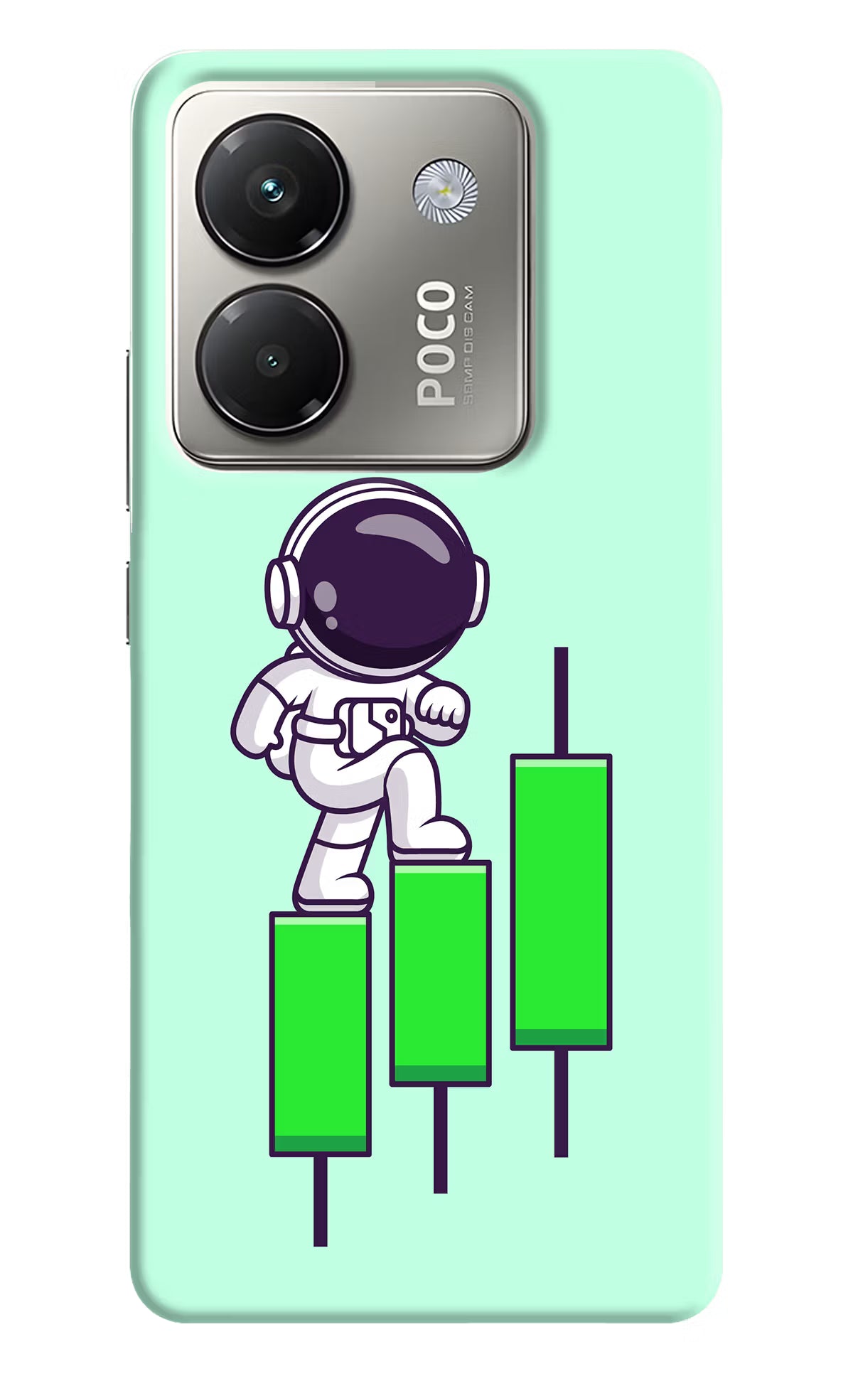 Astronaut Trader Poco M7 Pro 5G Back Cover