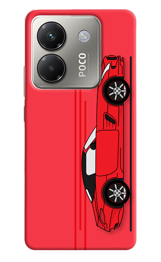 Red Velocity Poco M7 Pro 5G Back Cover
