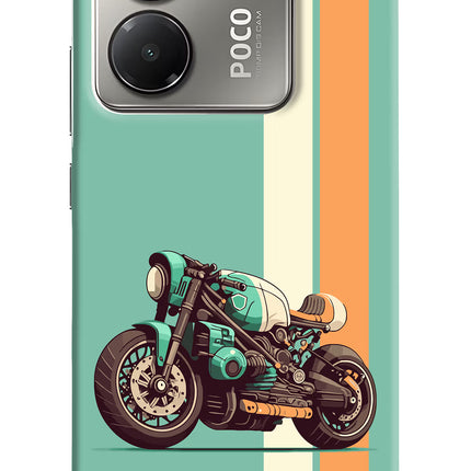 Striped Moto Drift Poco M7 Pro 5G Back Cover