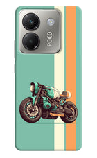 Striped Moto Drift Poco M7 Pro 5G Back Cover