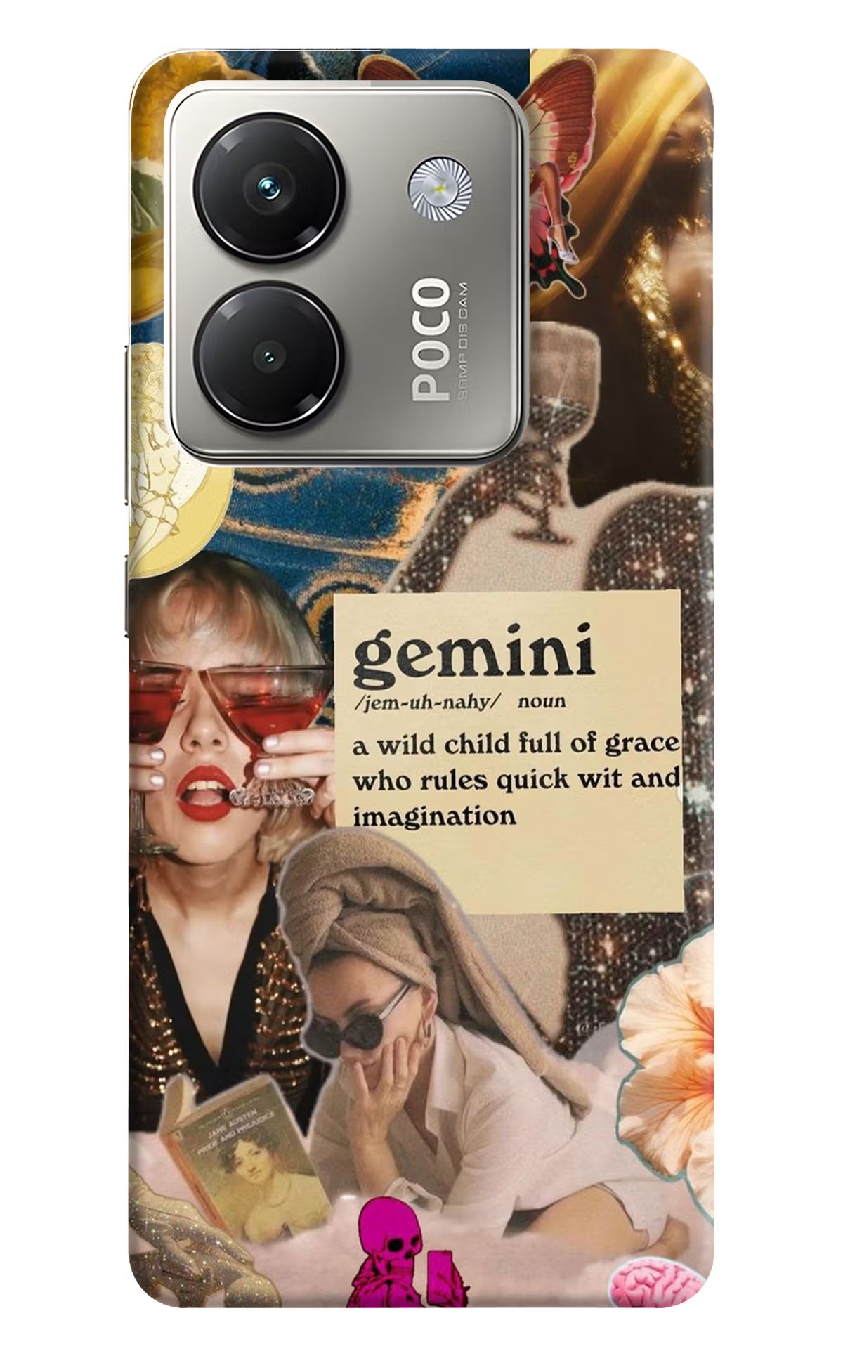 Gemini Zodiac Poco M7 Pro 5G Back Cover