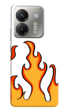 Fired Up – White Poco M7 Pro 5G Hard Case Back Cover by Casekaro