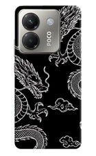 Twin Dragons Poco M7 Pro 5G Hard Case Back Cover by Casekaro