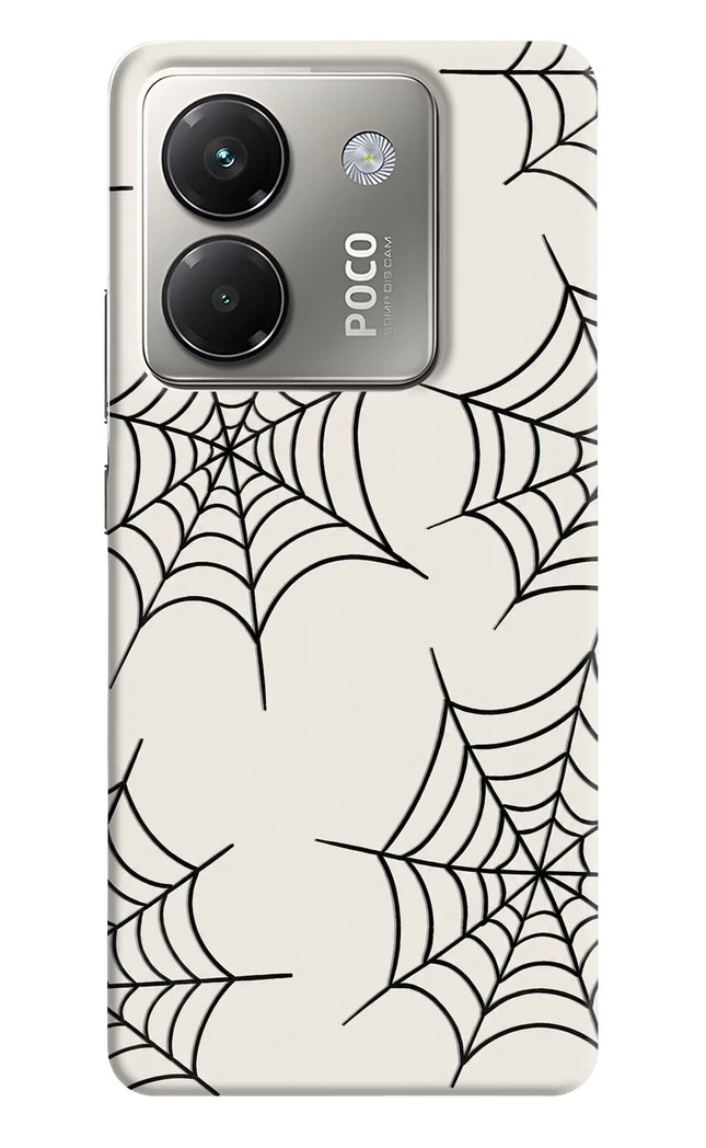 Spider Web Poco M7 Pro 5G Hard Case Back Cover by Casekaro