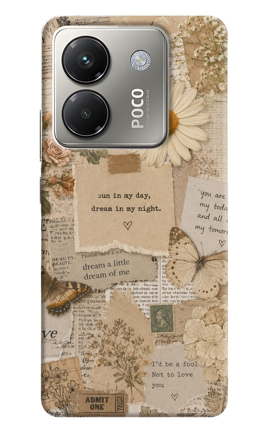 Vintage case Poco M7 Pro 5G Back Cover