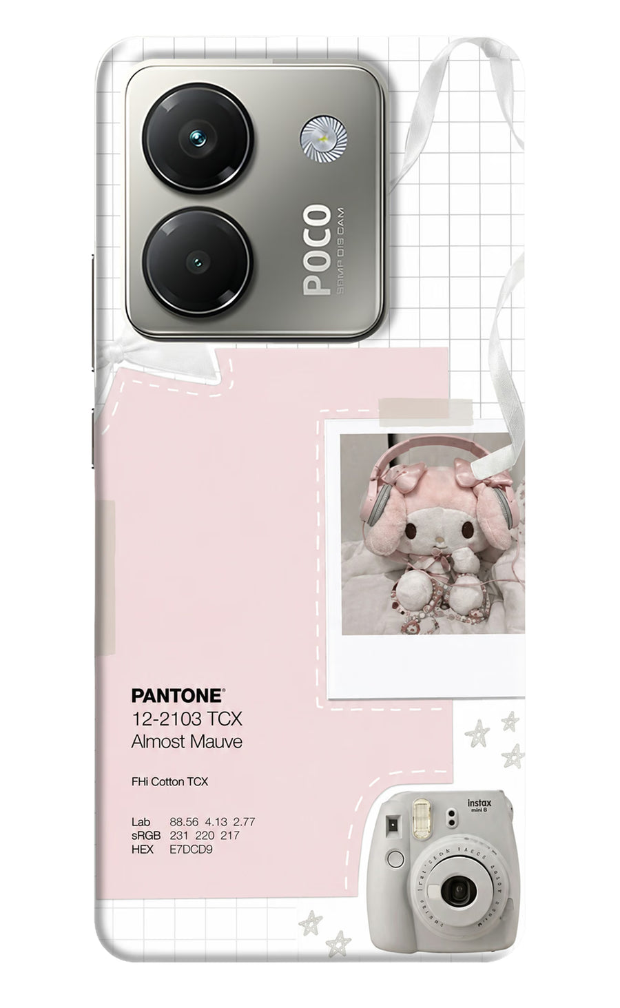 Pantone Asthetic Poco M7 Pro 5G Back Cover, Hard case