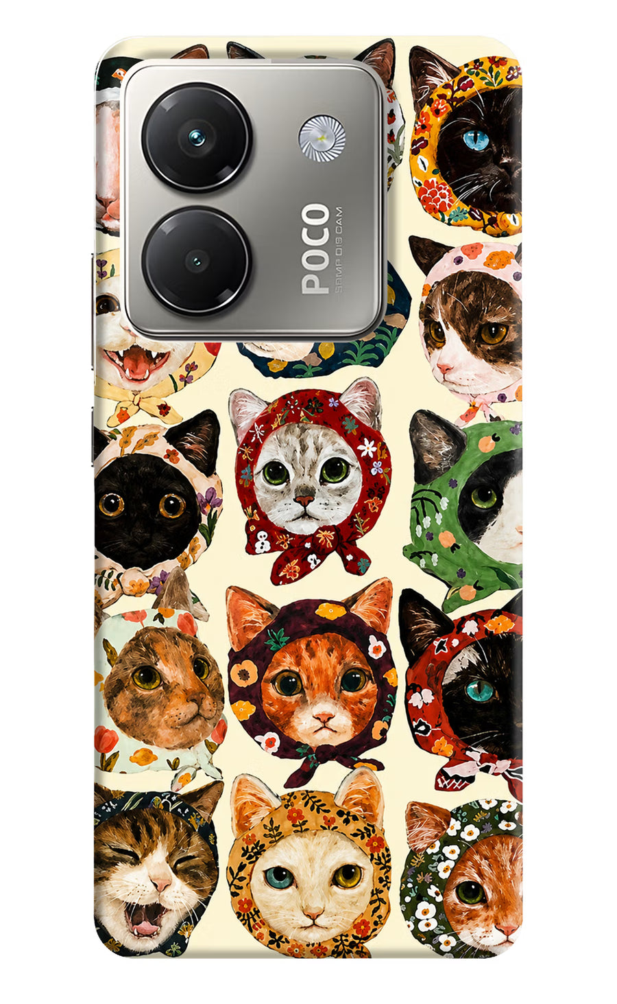 Cool Cat Poco M7 Pro 5G Back Cover, Hard case