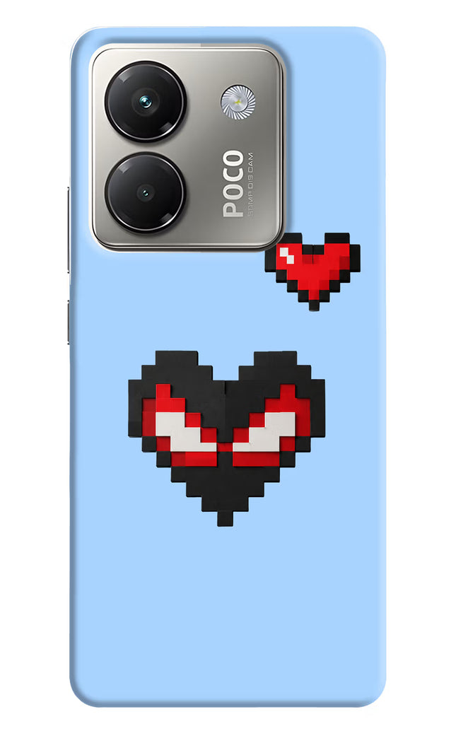 Peter Heart Poco M7 Pro 5G Hard Case Back Cover by Casekaro