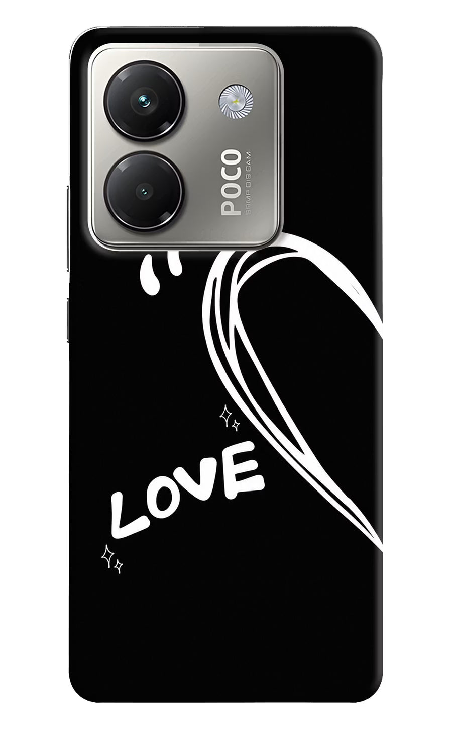 Love Line Poco M7 Pro 5G Back Cover, Hard case