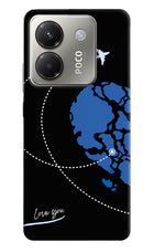 Love Orbit Poco M7 Pro 5G Hard Case Back Cover by Casekaro