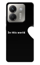 This World Poco M7 Pro 5G Hard Case Back Cover by Casekaro