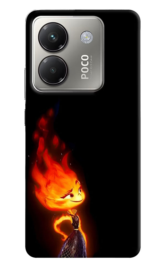 Ember Flame Poco M7 Pro 5G Hard Case Back Cover by Casekaro