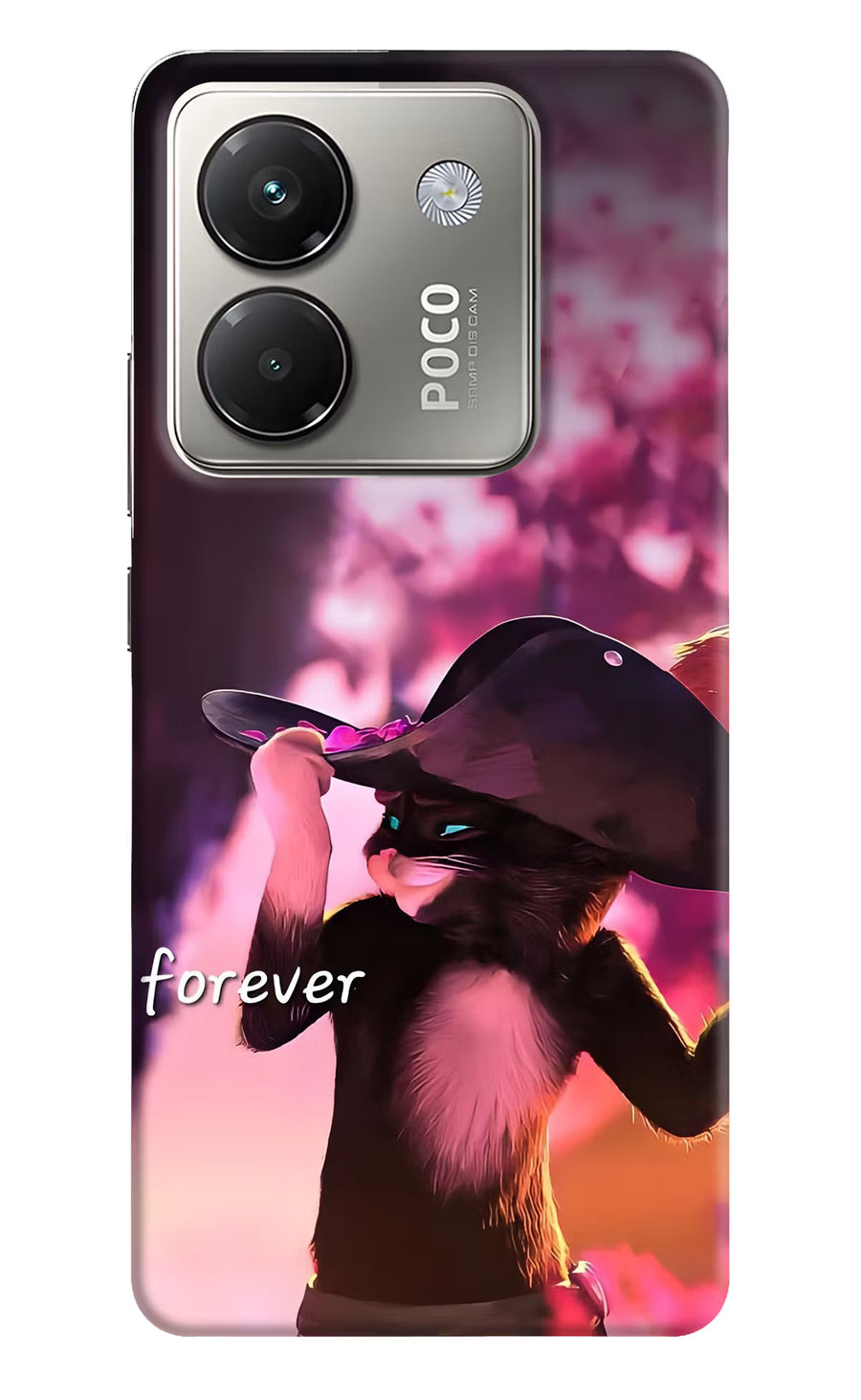 Forever Cat Poco M7 Pro 5G Back Cover, Hard case