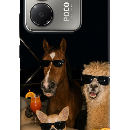 Party Squad Poco M7 Pro 5G Hard Case Back Cover by Casekaro