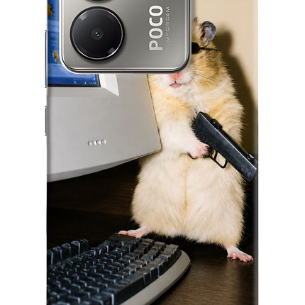 Hacker Hamster Poco M7 Pro 5G Hard Case Back Cover by Casekaro